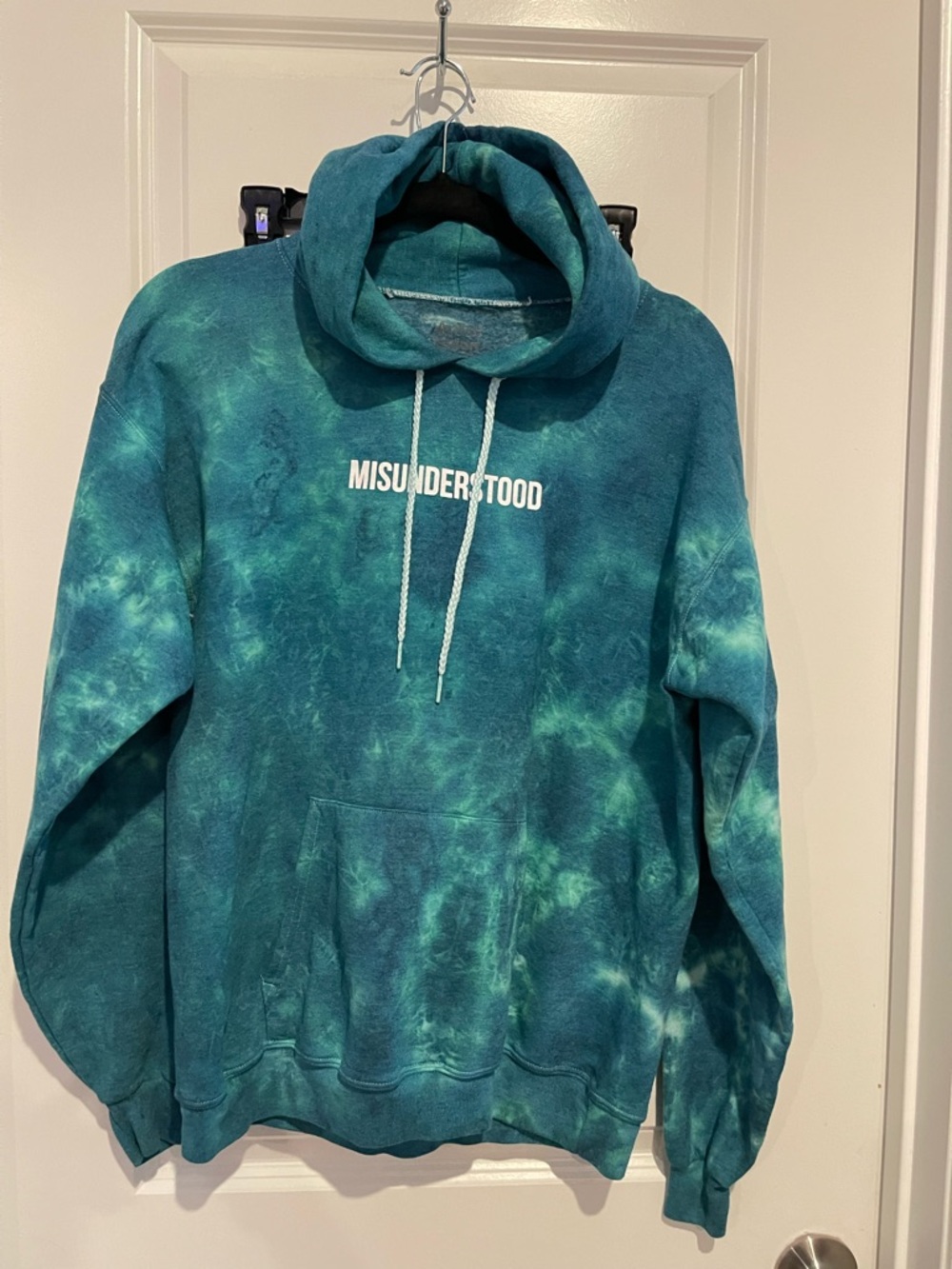 Artist Union Clothing Co. Teal Tie-Dye Crewneck Sweatshirt